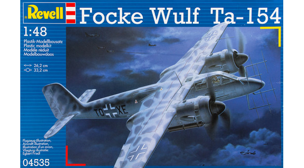 Ta 154A-0 Focke-Wulf, Moskito - 1/48 REVELL 04535