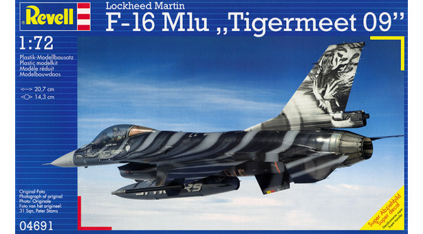 F-16AM Block 20 MLU Lockheed Martin (General Dynamics), Fighting Falcon - 1/72 REVELL 04691 F-16AM Block 20 MLU Lockheed Martin (General Dynamics), Fighting Falcon - 1/72 REVELL 04691