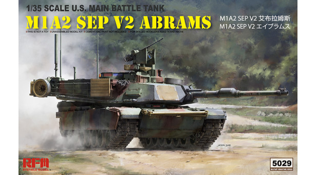 M1A2 SEP v2 General Dynamics, Abrams - 1/35 RYEFIELD MODEL RM-5029 M1A2 SEP v2 General Dynamics, Abrams - 1/35 RYEFIELD MODEL RM-5029