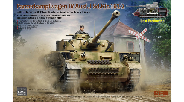 Panzerkampfwagen IV, Sd.Kfz.161/2, Ausf. J, T-IV, Krupp - 1/35 RYEFIELD MODEL RM-5043