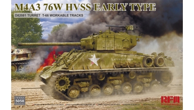 M4A3(76)W HVSS, Sherman - RYEFIELD MODEL RM-5058 1/35