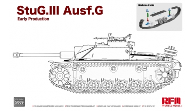 Sturmgeschütz III, Sd.Kfz. 142/1 Ausf. G, StuG III - RYEFIELD MODEL RM-5069 1/35