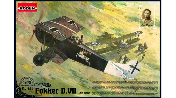 Fokker D.VII - 1/48 RODEN 421