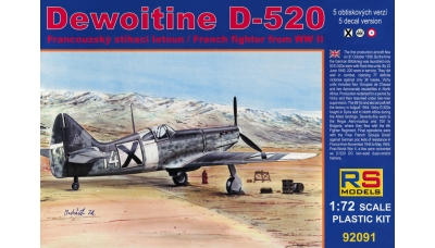 Dewoitine D.520 SNCAM - RS MODELS 92091 1/72