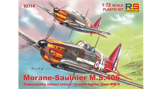 M.S.406 Morane-Saulnier - 1/72 RS MODELS 92114 M.S.406 Morane-Saulnier - 1/72 RS MODELS 92114