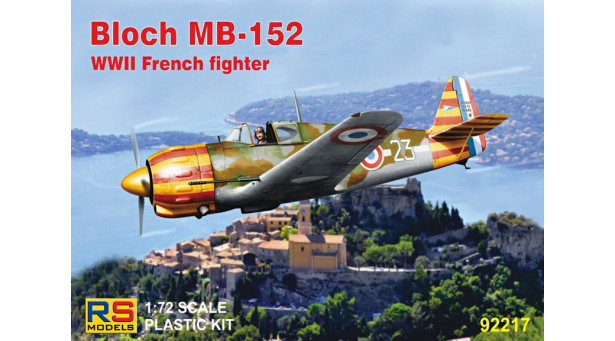 MB.152 Marcel Bloch, SNCASO (Société nationale des constructions aéronautiques du Sud-Ouest) - 1/72 RS MODELS 92217 MB.152 Marcel Bloch, SNCASO (Société nationale des constructions aéronautiques du Sud-Ouest) - 1/72 RS MODELS 92217