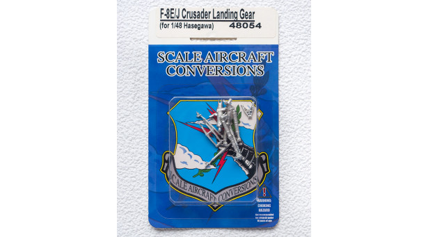 Стойки шасси для F-8E/J Vought, Crusader (HASEGAWA) - 1/48 SCALE AIRCRAFT CONVERSIONS (SAC) 48054. Набор афтермаркета.