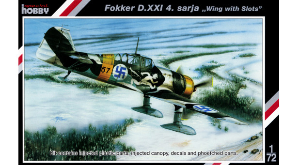 Fokker D.XXI-4 - 1/72 SPECIAL HOBBY SH72116