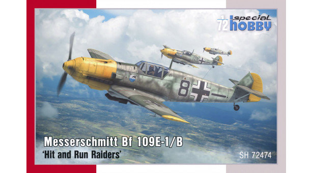 Bf 109E-1/B Messerschmitt, Emil - 1/72 SPECIAL HOBBY SH72474