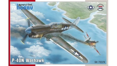 P-40N Curtiss, Warhawk - SPECIAL HOBBY SH72374 1/72