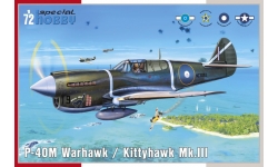 P-40M Warhawk / Kittyhawk Mk. III, Curtiss - SPECIAL HOBBY SH72382 1/72