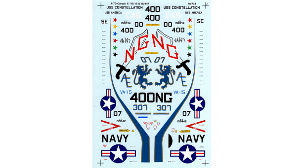 A-7E Ling-Temco-Vought, Corsair II - 1/48 SUPERSCALE INTERNATIONAL 48-738