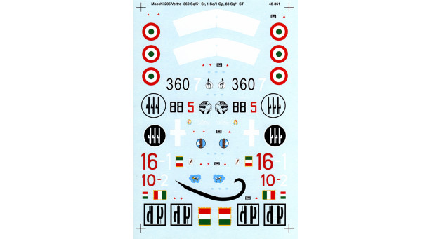 C.205V Aeronautica Macchi, Veltro  - 1/48 SUPERSCALE INTERNATIONAL 48-861