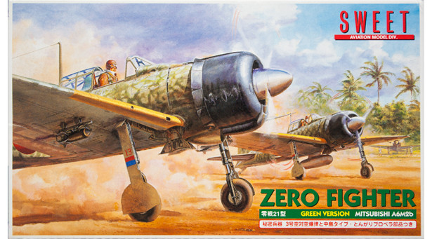 A6M2b Type 21 Mitsubishi, Zero-sen, Zeke, Zero, Rei-sen - 1/144 SWEET 14112-1000. Комплект из двух моделей
