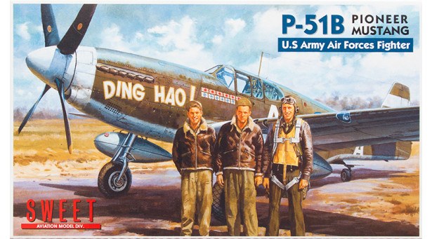 P-51B North American Aviation (NAA), Mustang - 1/144 SWEET 14116-1000. Комбо - комплект из двух моделей.