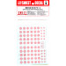 A6M5 Type 52 Mitsubishi, Zero-sen, Zeke, Zero, Rei-sen - Hinomaru-decal set - 1/144 SWEET 14-D009