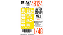 Маски для Anson Mk. I Avro (AIRFIX) - SX-ART 48124 1/48