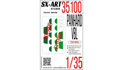 Маски для Panhard GD VBL / VBL MILAN / VBL RECO 12.7 (TIGER MODEL) - SX-ART 35100 1/35
