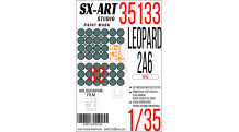 Маски для Leopard 2A6 Krauss-Maffei Wegmann (RYEFIELD MODEL) - SX-ART 35133 1/35