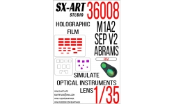 Специальная оптика для M1A2 SEP v2 General Dynamics, Abrams (RYEFIELD MODEL) - SX-ART 36008 1/35