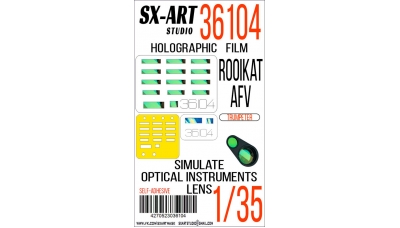 Специальная оптика для Rooikat 76 Mk. 1D Sandock-Austral, Land Systems OMC (TRUMPETER) - SX-ART 36104 1/35