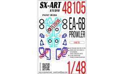 Маски для EA-6B Grumman, Prowler (KINETIC) - SX-ART 48105 1/48