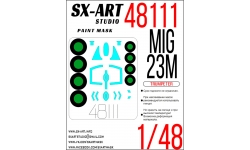 Маски для МиГ-23М (TRUMPETER) - SX-ART 48111 1/48