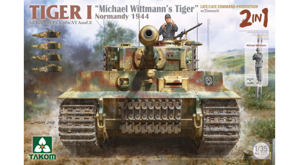 Tiger I, Panzerkampfwagen VI, Sd.Kfz. 181 / Panzerbefehlswagen Tiger, Sd.Kfz. 268, Ausf. E, Henschel - 1/35 TAKOM 2201 Tiger I, Panzerkampfwagen VI, Sd.Kfz. 181 / Panzerbefehlswagen Tiger, Sd.Kfz. 268, Ausf. E, Henschel - 1/35 TAKOM 2201