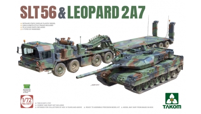 Leopard 2A7 KMW / SLT 56 FAUN / Sattelanhänger 56t - TAKOM 5011 1/72