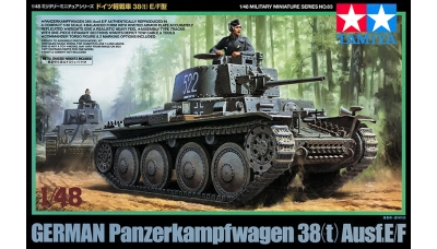 Panzerkampfwagen 38(t), Ausf. E/F, LT vz. 38, ČKD - TAMIYA 32583 1/48