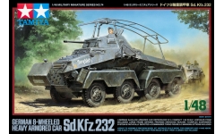 Schwerer Panzerspähwagen Sd.Kfz. 232 (8-Rad) (Fu), Büssing-NAG, Funkfahrzeug - TAMIYA 32574 1/48