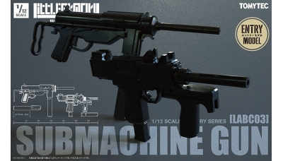 M3A1 General Motors & 9mm Machine Pistol, PM-9 Minebea - TOMYTEC LABC03 1/12