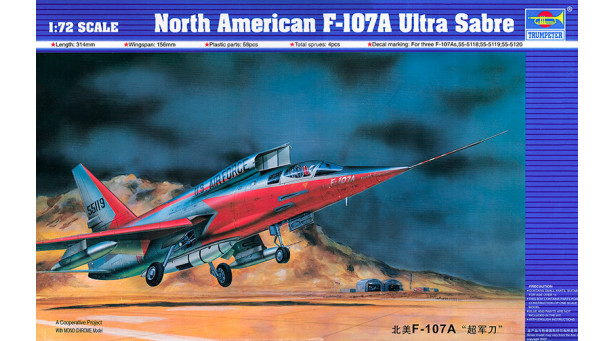 F-107A North American, Ultra Sabre - 1/72 TRUMPETER 01605