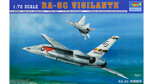 RA-5C North American Aviation (NAA), Vigilante - 1/72 TRUMPETER 01616