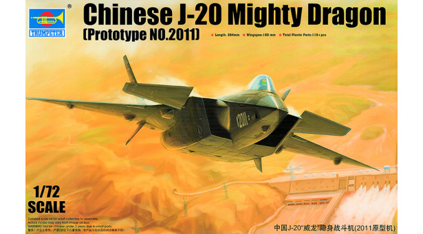 J-20 Chengdu Aircraft Corporation (CAC), Mighty Dragon - 1/72 TRUMPETER 01665 J-20 Chengdu Aircraft Corporation (CAC), Mighty Dragon - 1/72 TRUMPETER 01665