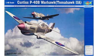 P-40B Curtiss, Warhawk, Tomahawk IIA - TRUMPETER 02807 1/48