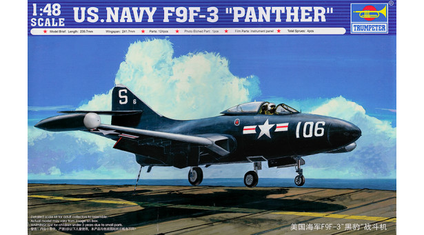 F9F-3 Grumman, Panther - 1/48 TRUMPETER 02834