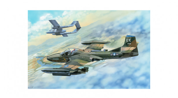 A-37B Cessna, Dragonfly, Super Tweet - 1/48 TRUMPETER 02889 A-37B Cessna, Dragonfly, Super Tweet - 1/48 TRUMPETER 02889