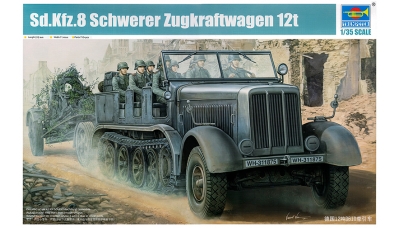 Schwerer Zugkraftwagen 12t, Sd.Kfz. 8, DB 10, Daimler-Benz - TRUMPETER 01583 1/35