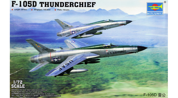 F-105D Republic, Thunderchief - 1/72 TRUMPETER 01617