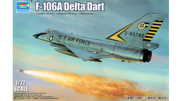 F-106A Convair, Delta Dart - 1/72 TRUMPETER 01682