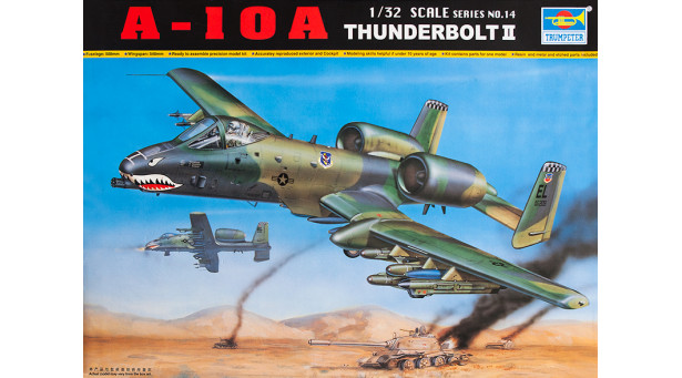 A-10A Fairchild Republic, Thunderbolt II, Warthog - 1/32 TRUMPETER 02214