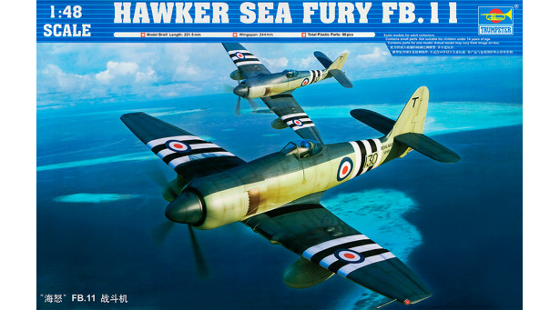 Sea Fury FB.Mk 11 Hawker - 1/48 TRUMPETER 02844