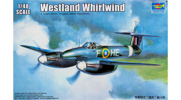 Whirlwind Mk I Westland - 1/48 TRUMPETER 02890 Whirlwind Mk I Westland - 1/48 TRUMPETER 02890