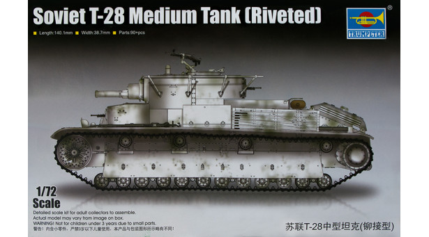 Т-28 - 1/72 TRUMPETER 07151 Т-28 - 1/72 TRUMPETER 07151