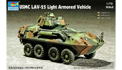 LAV-25 GDLS-C, Light Armored Vehicle - TRUMPETER 07268 1/72