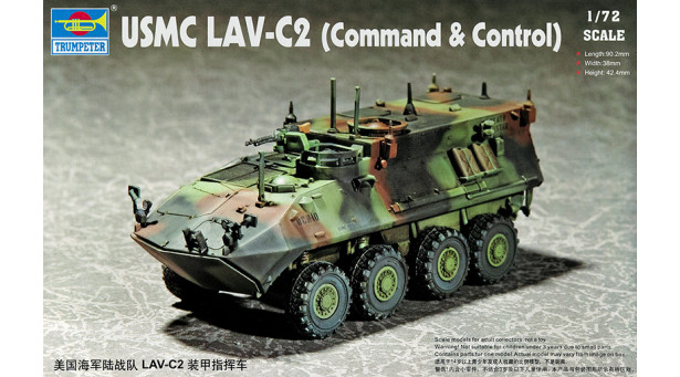 LAV-C2 General Dynamics Land Systems Canada (GDLS-C), Light Armored Vehicle - 1/72 TRUMPETER 07270 LAV-C2 General Dynamics Land Systems Canada (GDLS-C), Light Armored Vehicle - 1/72 TRUMPETER 07270