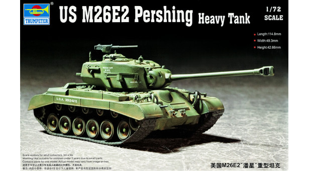 M26E2, Pershing - 1/72 TRUMPETER 07299 M26E2, Pershing - 1/72 TRUMPETER 07299