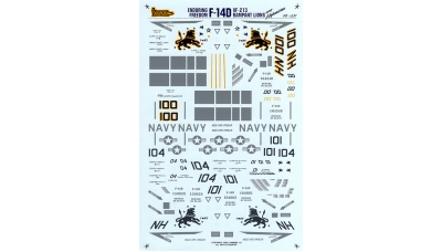 F-14D Grumman, Tomcat - TWOBOBS 48-031 1/48