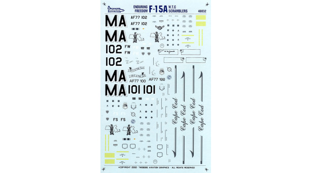 F-15A McDonnell Douglas, Eagle - 1/48 TWOBOBS 48-032 F-15A McDonnell Douglas, Eagle - 1/48 TWOBOBS 48-032